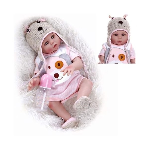 Poupées en Silicone Corps Complet, poupées de bébé réelles de 18 Pouces, Corps Complet en Silicone, poupée de bébé Reborn Mig