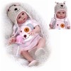 Poupées en Silicone Corps Complet, poupées de bébé réelles de 18 Pouces, Corps Complet en Silicone, poupée de bébé Reborn Mig