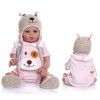 Poupée Reborn pour Petite Fille, 45,7 cm, 46 cm, Mignonnes poupées en Silicone, la Vie comme Un bébé, B D 