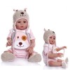 Poupée Reborn, 18 Pouces en Silicone pour bébé, avec Jouet dalimentation, Corps Complet pour bébé Fille, Le Meilleur Anniver