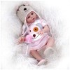 Poupées Reborn pour Tout-Petits, poupée Nouveau-né en Silicone de 18 Pouces, avec kit dalimentation, bébé Fille Reborn, Cade