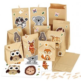 Calendriers de lAvent,24 Papier Kraft Set de Sacs Calendrier, Calendriers de Noël,DIY Sacs pour Calendrier de lAvent à Remp