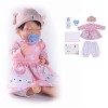 Poupées réalistes pour bébé, 45,7 cm, Corps Complet en Silicone, Faites à la Main, réalistes, Cadeaux danniversaire de Noël 