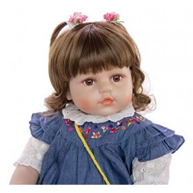 Poupées Reborn réalistes de 24 Pouces 60cm, poupées en Vinyle en Silicone Souple blancPoupées Nouveau-nées réalistes pour béb