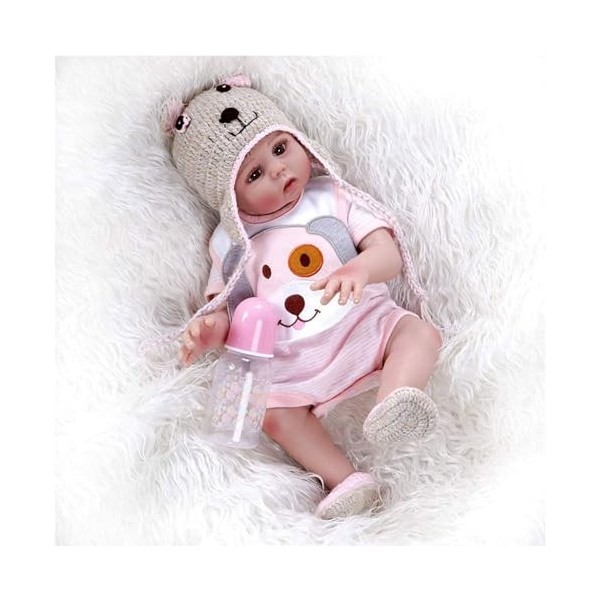 Baby Girl Reborn, 45,7 cm en Silicone, Une poupée Qui Semble réelle, pour laccompagnement, E C 