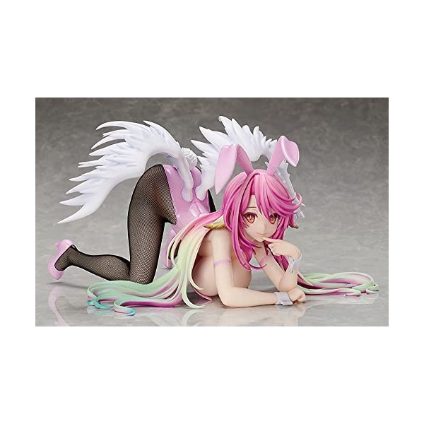 PIELUS Figurine Ecchi Pas de Jeu Pas de Vie -Jibril- 1/4 Bunny Ver. Figure danime Fille Statue Jouet Vêtements Amovibles Déc