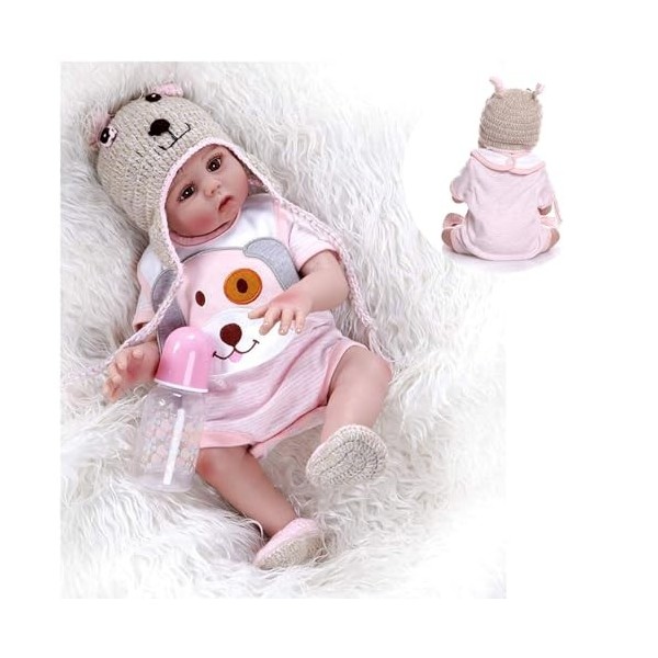 Poupée bébé en Silicone, 45,7 cm, véritable bébé Fille en Silicone, poupées Mignonnes et réalistes, Meilleur Cadeau danniver