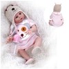 Poupée bébé en Silicone, 45,7 cm, véritable bébé Fille en Silicone, poupées Mignonnes et réalistes, Meilleur Cadeau danniver