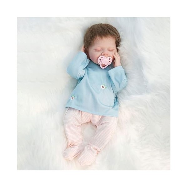 Poupées bébé Fille, poupées Mignonnes en Silicone de 18 Pouces pour Filles, bébés nés Qui semblent réels, Cadeau danniversai