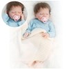 Poupées bébé Qui Ont lair réelles, poupées bébé Reborn de 18 Pouces en Silicone, bébé Fille Reborn Ultra Doux et Flexible, L