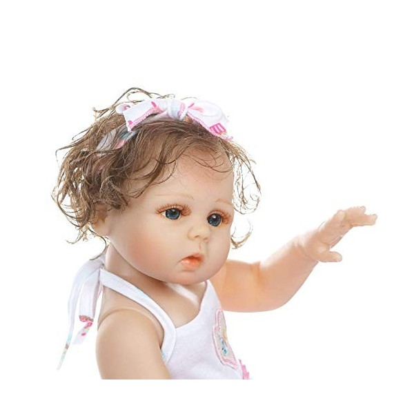 Reborn Doll Fille Réaliste Reborn Bébé Poupée 20 Pouces 48Cm Réel Fait À La Main Doux Bébé Reborn Poupées pour Garçons Filles