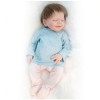 Poupée Reborn en Silicone, Paquet de 18 Pouces avec Jouets dalimentation, poupées en Vinyle pour bébé Reborn, poupées Qui se