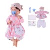 Poupée bébé Reborn pour Tout-Petits, 18 Pouces 46 cm, Douche étanche, poupées en Silicone, Fille, bébé Qui Ressemble à Une Vr