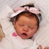 Poupée de bébé réaliste 18 pouces poupée de renaissance fille endormie réaliste Reborn enfant fille en silicone souple corps 