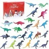 24 pièces calendrier de lavent dinosaure, dinosaure jouet, enfants calendrier de Noël, calendrier de lavent dinosaure garço