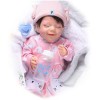 Poupée Reborn, 18 Pouces bébé Fille en Silicone, poupées de Vrais bébés en Silicone Faites à la Main, Cadeaux pour Petites Fi
