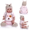Poupées Reborn pour Filles, 45,7 cm en Silicone, ressemblant à des poupées, Le Coffret pour Les Filles à partir de 3 Ans, E 