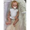 Reborn Baby Dolls 46Cm 17" Poupée Nouveau-Né Faite À La Main Poupée De Corps en Silicone Réaliste Réaliste Bébés en Bas Âge E