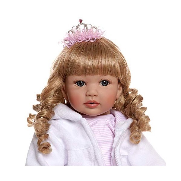 24 Pouces 60 Cm Priness Fille Bébé Reborn Poupée, Vinyle Souple Silicone Reborn Poupée Réaliste Filles Nouveau-Né Réaliste Po