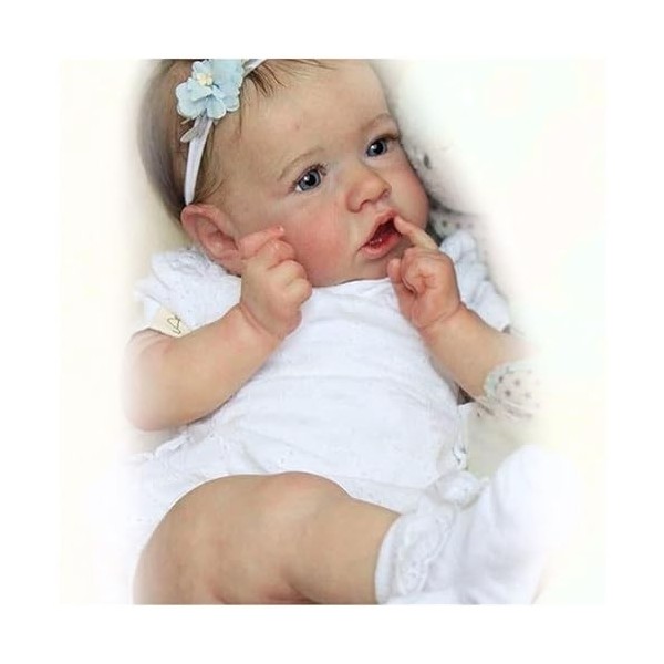 Poupées Reborn Baby Girl, douche étanche de 22 pouces, véritable bébé en silicone, vraies poupées qui ressemblent à de vraies