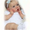 Poupées Reborn Baby Girl, douche étanche de 22 pouces, véritable bébé en silicone, vraies poupées qui ressemblent à de vraies
