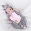 Poupées nouveau-né Reborn, 16 pouces 42 cm Poupées bébé en vinyle, poupées nouveau-né, coffret cadeau pour enfants