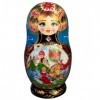 HALAHAI Poupée Russe Matriochka Noel Poupée De Couleur À 10 Couches, Jouet Artisanal en Bois, Poupées Gigognes Matryoshka pou