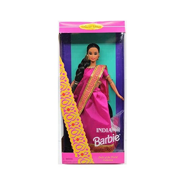 MATTEL BARBIE poupée brune INDIENNE INDIA INDE - dolls of the world collection 1995 poupée du monde