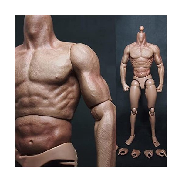 1/6 corps masculin - 12 pouces - Jouet pour poupée - Sculpture de tête 1:6