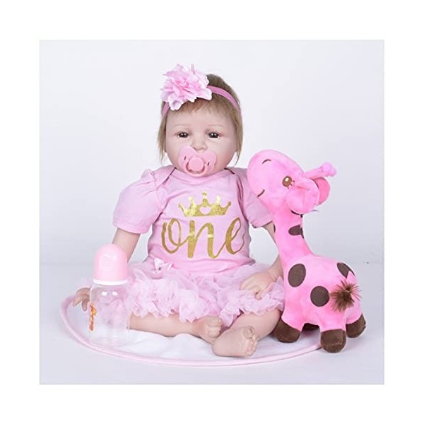 Poupée Reborn Girl – Poupées Reborn en silicone de 55,9 cm, mini poupées, le meilleur anniversaire