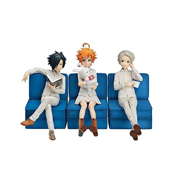 Anime Figurine The Promised Neverland Personnages Emma Ray Norman Collection Statues Modèle PVC Poupée Jouets Décoration Cade