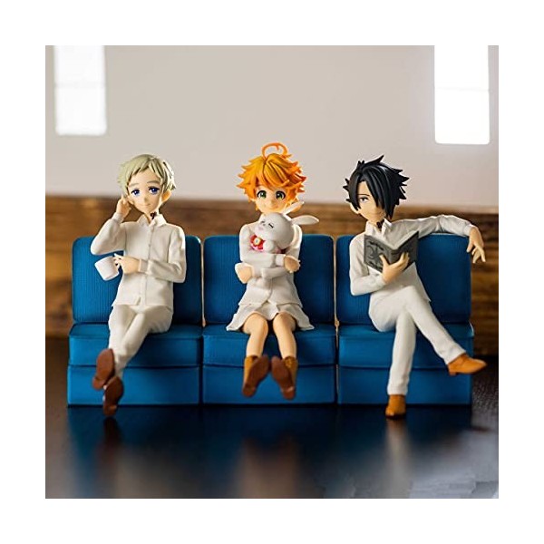 Anime Figurine The Promised Neverland Personnages Emma Ray Norman Collection Statues Modèle PVC Poupée Jouets Décoration Cade