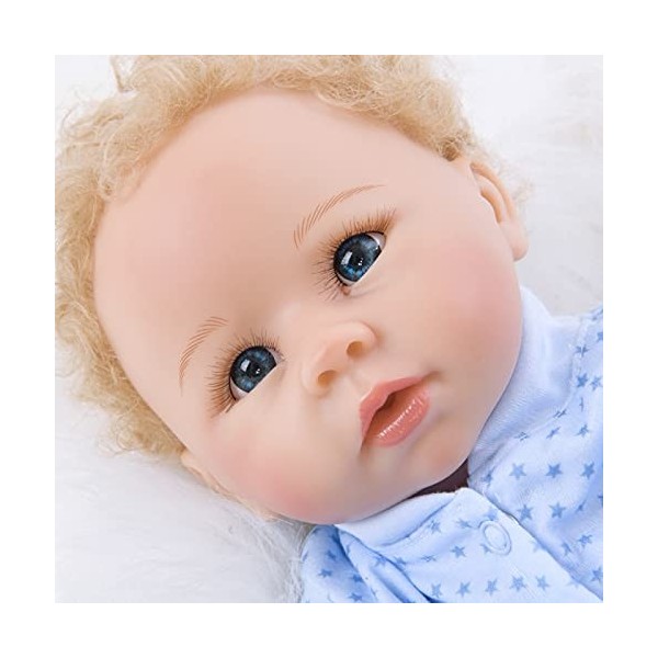 Poupée Reborn Baby Doll – Bébé en silicone de 55,9 cm qui ont lair réels – Poupées Reborn – Cadeau pour enfants de 3 à 10 an