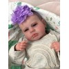 Poupée Reborn Fille poupées Nouveau-nées réalistes avec Les Yeux fermés Cadeau de Noël des bébés renés Jouet pour Tout-Petit 