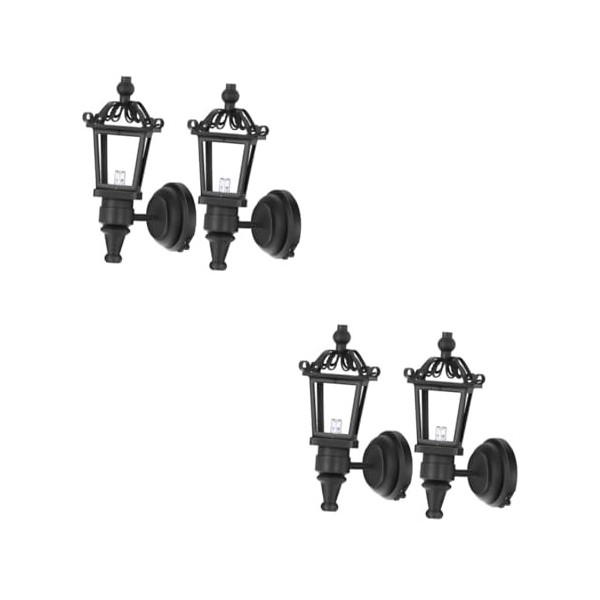 ibasenice 4 Pcs Mur Lampe Maison De Poupée Kit DÉclairage Miniatures Meubles Lampadaire Miniatures pour Maison De Poupée Min