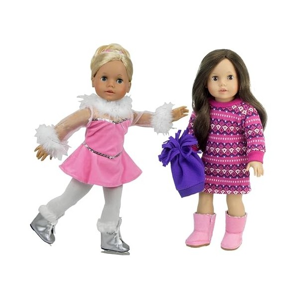 Sophias Mix & Match Ensemble de garde-robe dhiver 11 pièces pour poupées de 45,7 cm, multicolore