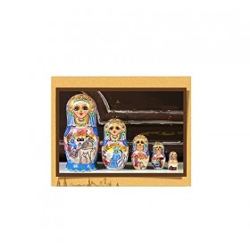 BPILOT Poupées Russes Poupées gigognes Russes Mignon 5 pièces Ensemble poupées matriochka peintes Boutique à la Main éducatif