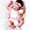 OxaLA Reborn Dolls - Reborn Doll Sleeping Girl 18 Pouces Real Life Baby Dolls Corps Complet en Silicone Fait à la Main Nouvea