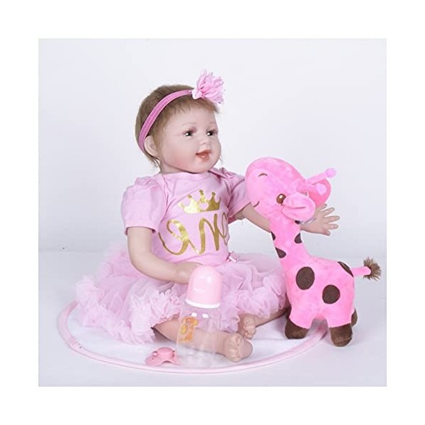 Reality Doll Poupée en silicone de 55,9 cm – Poupées Reborn pour tout-petits – Cadeaux pour petites filles et enfants