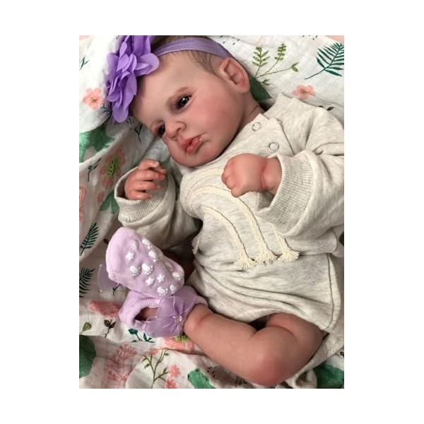 Belle poupée Reborn Baby Girl Jouets pour Nouveau-nés Faits à la Main Cadeaux danniversaire en Vinyle Jouet pour Tout-Petit 
