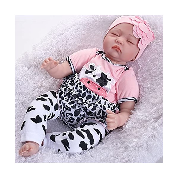 Poupées Reborn réalistes de 55,9 cm – Avec un ensemble de vêtements – Poupée Reborn Baby Doll – pour filles et enfants Cadeau