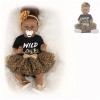 Poupées Reborn réalistes, poupée en Silicone de Renaissance Lavable de 22 Pouces et 55 cm, bébé Qui a lair réel, A A 