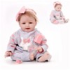 Nouveau-né réaliste, Paquet de 22 Pouces 55 cm avec Jouets dalimentation, poupées de bébé Nouveau-né en Vinyle, poupées Qui 