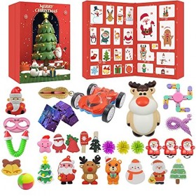 Calendrier de lAvent 2022 pour femme,enfant, fille, garçons, 24 modèles,mini figurinespin de Noël,avec compte à rebours pour