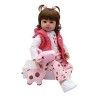 Bebe Doll Reborn Toddler 47cm Doux Silicone Reborn Baby Dolls Corps Doux Réaliste Menina Noël Surprice Fille Cadeaux Poupée p