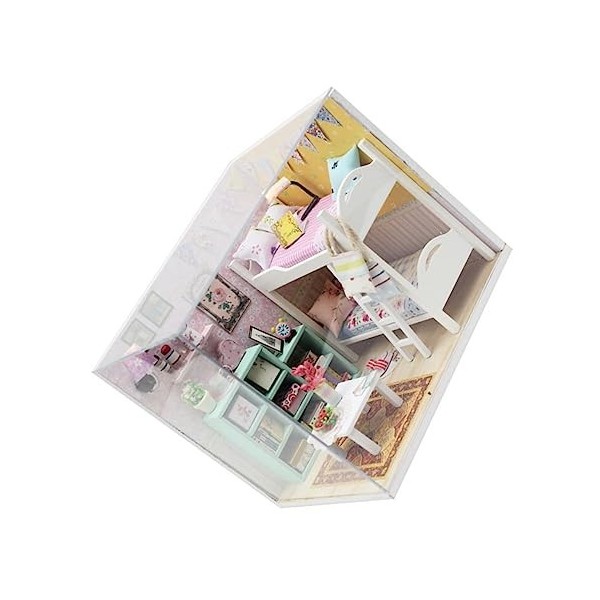 Toyvian 4 Ensembles Modèle De Cabine Kit De Maison Miniature Bricolage Petite Maison a Vendre Bricolage Mini Maison De Poupée