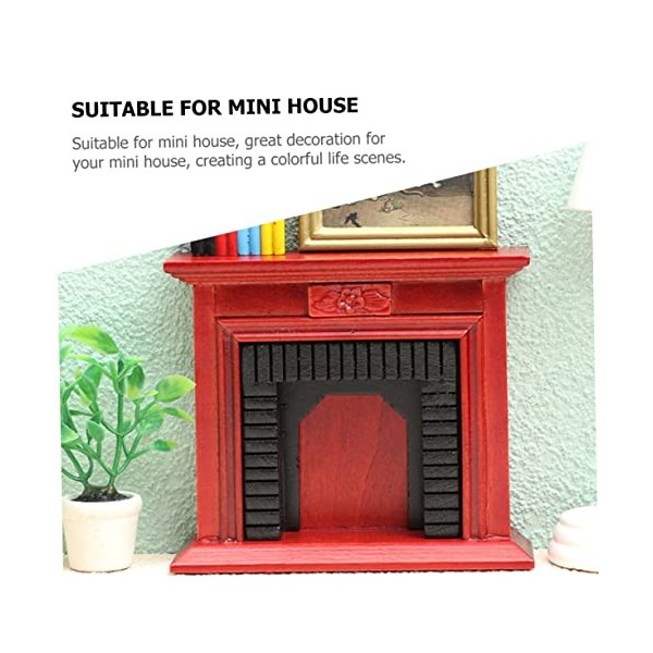 Toyvian 10 Pièces en Bois Fée Maison Miniature Salle De Simulation Vintage Bois Simulation Paysage Décoratif pour Accessoires