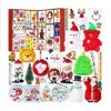 2022 Toys Pack Calendrier de lAvent, 24 Jours Christmas Countdown Calendar Fidget Toy Box, de Noël de Jouets Anti-stress, Se