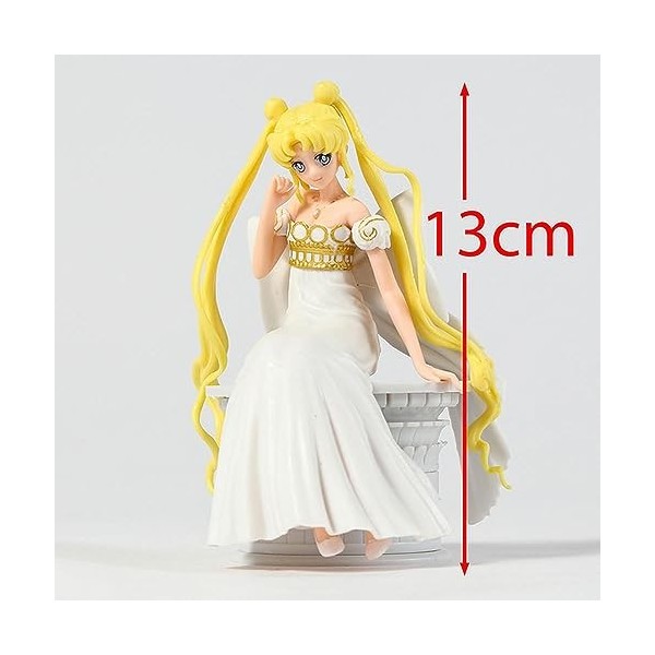 EyLuL 13 cm - Sailor Moon Princesse sérénité PVC Figurine Anime modèle Jouet poupée Cadeau