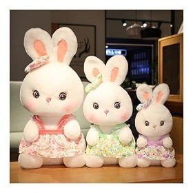 YUYUYU 1Pc 30-70CM Joli Lapin en Peluche Jouets en Peluche Doux Kawaii Jupe Florale Lapin poupées for Enfants Filles Saint Va